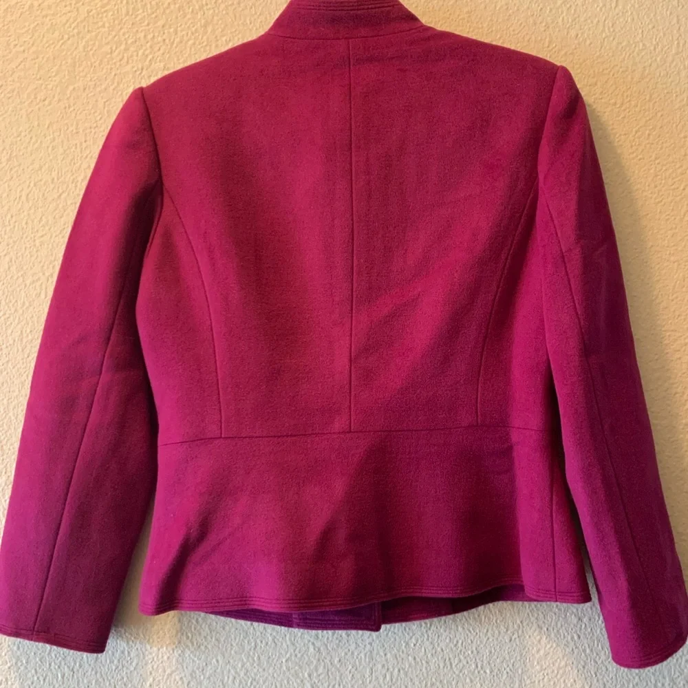 NWOT- Chadwick’s cranberry blazer. Size 4. - Picture 2 of 3